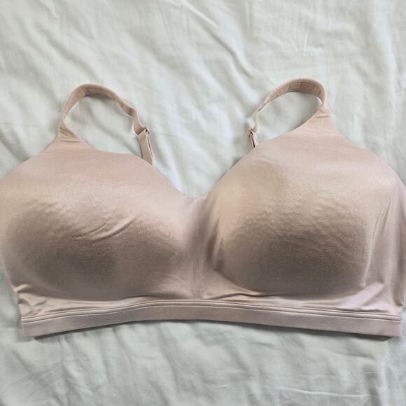 Catherines Intimates Bra Lot/2 Wire-Free Comfort Back Smoothing 52DDD Beige Nude - Picture 6 of 6